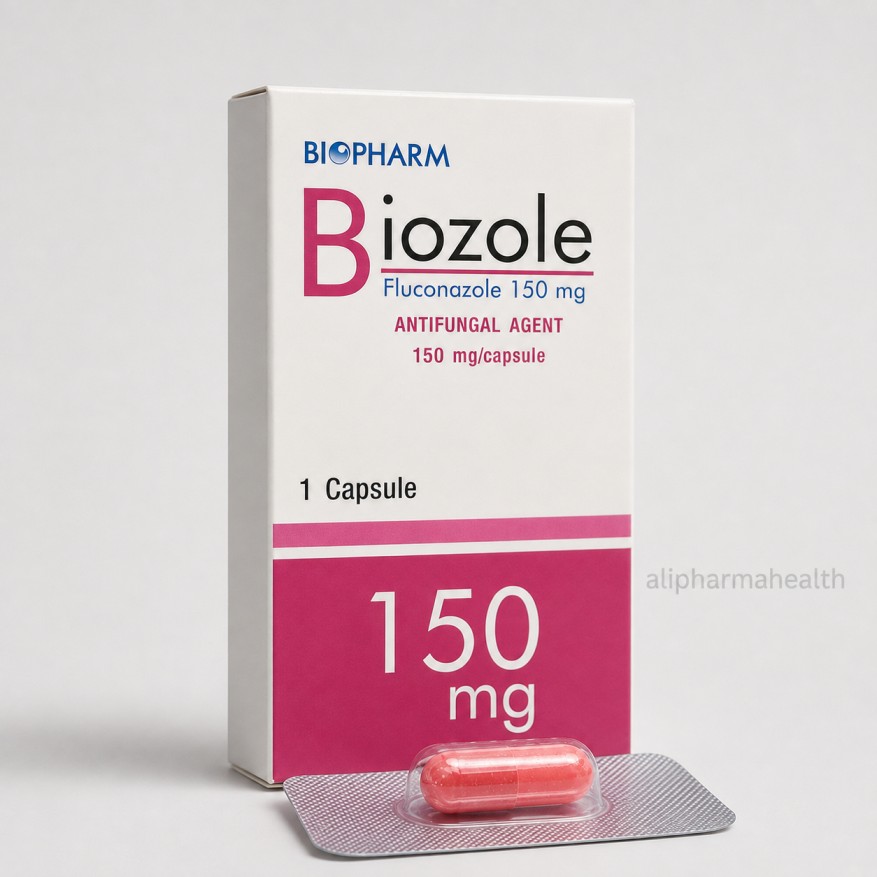 Biozole Fluconazole 150mg capsules 3 boxes for certain fungal and yeast infections